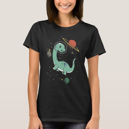 Brachiousaurus Dinosaur Paleontologist Future Astr Tシャツ (正面)