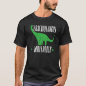 Brachiousaurus Whisperer Dinosaur Future Paleontol Tシャツ (正面)