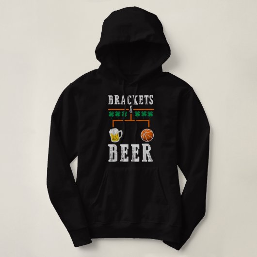 Brackets and Beer March Basketball College Tournam パーカ (デザイン正面)