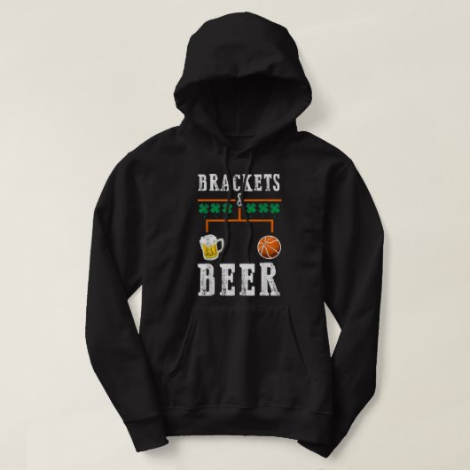 Brackets and Beer March Basketball College Tournam パーカ (デザイン正面)