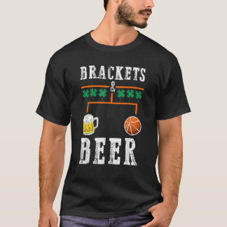 Brackets And Beer March Basketball College Tournam Tシャツ