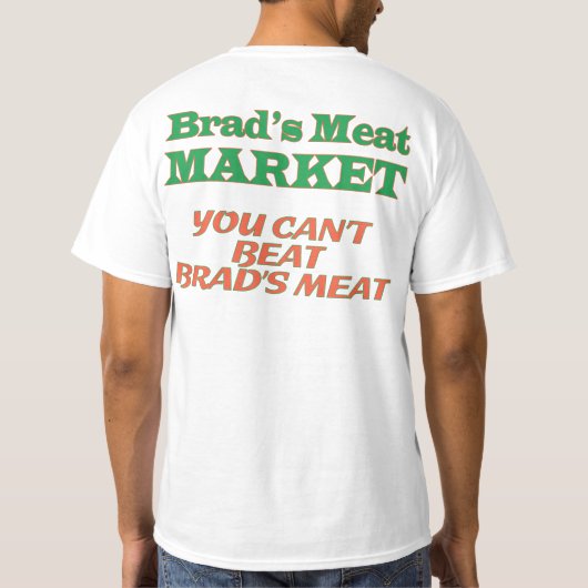 Bradの肉屋 Tシャツ (裏面)
