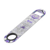 BRAD～紫色のシルバーホワイト～オリジナルフラクタル スピード栓抜き (正面アングル)