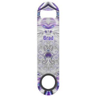 BRAD~紫色のシルバーホワイト~オリジナルフラクタル スピード栓抜き