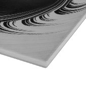 BRAD～驚くべき白黒オリジナルフラクタル カッティングボード (角)