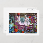 Brad Hinesによるモントレアルグラフィティフォトポストカード ポストカード (正面/裏面)