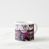 Brad Hines著Montréalの落書きの写真のエスプレッソのマグ エスプレッソカップ (正面右)