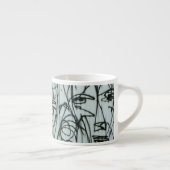 Brad Hines著NYCの落書きの写真のエスプレッソのマグ エスプレッソカップ (右)