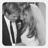 Brad Pitt & Jennifer Anniston スクエアシール (正面)