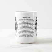 Braden、起源、意味および頂上 コーヒーマグカップ (中央)
