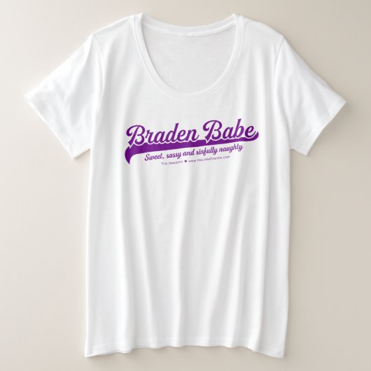 Braden Babe Tシャツ（最大4倍） プラスサイズTシャツ (デザイン正面)