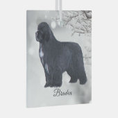 Braden Newf for Carol ガラスオーナメント (正面右)