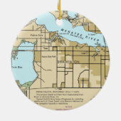 Bradenton FL航海の表 セラミックオーナメント (裏面)