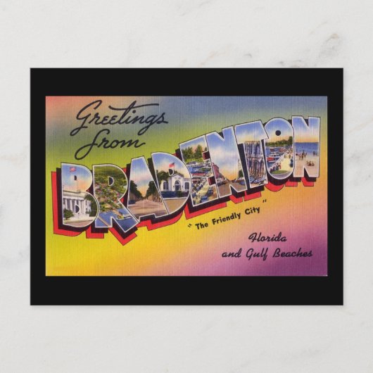 Bradenton Floridaからの挨拶 ポストカード (正面)