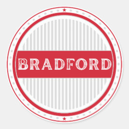 Bradford City Pride Emblem – English Identity ラウンドシール