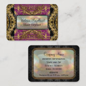 Bradfordshire Lolaのエレガントな美容師 名刺 (正面/裏面)