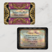 Bradfordshire Lolaのエレガントな美容師 名刺 (正面/裏面)