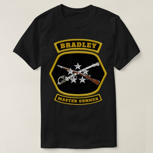 Bradley Master Gunner Emblem graphic  Tシャツ (デザイン正面)