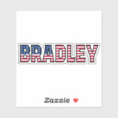 Bradley Name Vorname USA Sticker Stickerset シール (シート)