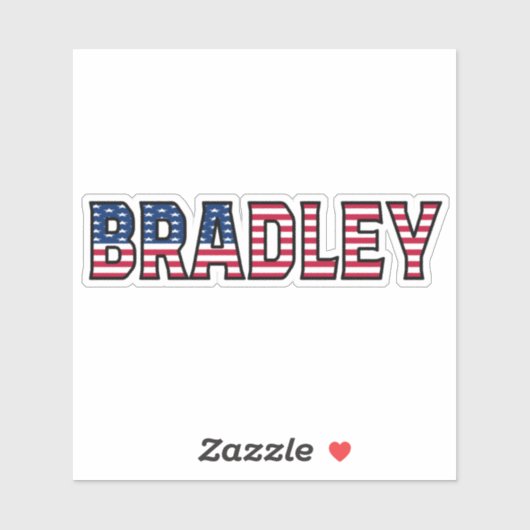 Bradley Name Vorname USA Sticker Stickerset シール (シート)