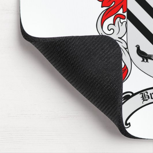 BRADSHAWの家紋- BRADSHAWの紋章付き外衣 マウスパッド (コーナー)