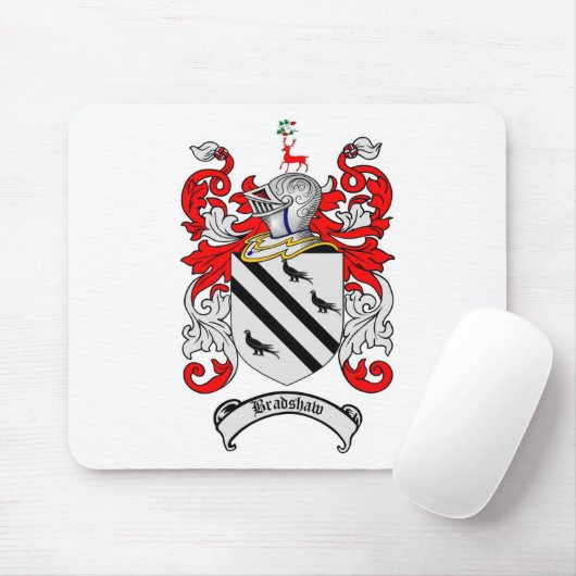 BRADSHAWの家紋- BRADSHAWの紋章付き外衣 マウスパッド (マウス)