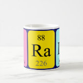 Bradyの周期表の名前のマグ コーヒーマグカップ (中央)