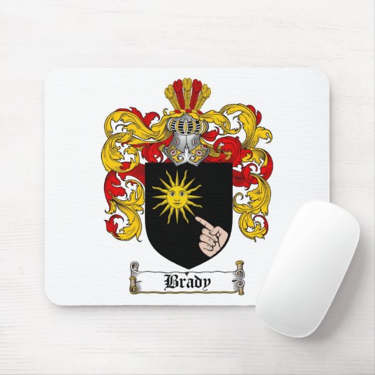 BRADYの家紋- BRADYの紋章付き外衣 マウスパッド (マウス)