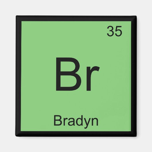 Bradyn 元素 周期表 マグネット (正面)