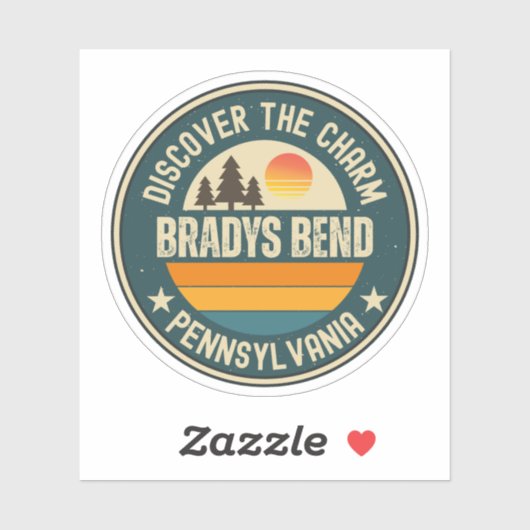 Bradys Bend, Pennsylvania シール (シート)