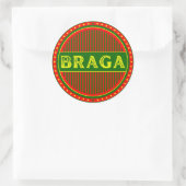 Braga City Pride Emblem – Portuguese Identity ラウンドシール (バッグ)