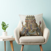 Brahmaの「補助旅行からの作成のヒンズー教の神、 クッション (椅子)