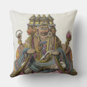 Brahmaの「補助旅行からの作成のヒンズー教の神、 クッション (裏面)