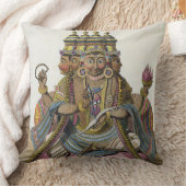 Brahmaの「補助旅行からの作成のヒンズー教の神、 クッション (ブランケット)