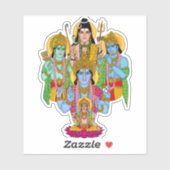 Brahma Vishnu Shiva Ram Krishna Sticker シール (シート)