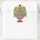Brahma Vishnu Shiva Ram Krishna Sticker スクエアシール (バッグ)