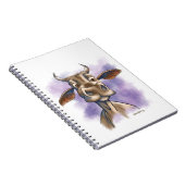 Brahman Cow Cartoon ノートブック (右側)