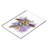 Brahman Cow Cartoon ノートブック (左側)