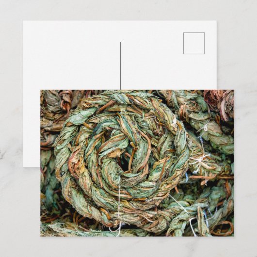  Braided dried sorrel leaves ポストカード (正面/裏面)