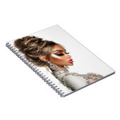 Braided Elegance Glam Girl Spiral Photo Notebook ノートブック (右側)