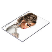 Braided Elegance Glam Girl Spiral Photo Notebook ノートブック (左側)