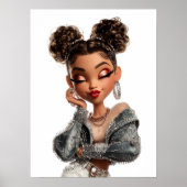 Braided Print, Value Poster Paper (Semi-Gloss) ポスター (正面)