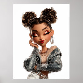 Braided Print, Value Poster Paper (Semi-Gloss) ポスター