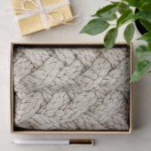 Braided Thread Knit Texture – Warm Beige (2) 薄葉紙 (ギフト)