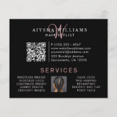 Braidsフォトコラージュヘアスタイリスト チラシ (裏面)