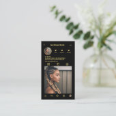 Braids instagramプロファイルフォトグリッドqrコード 名刺 (スタンド正面)