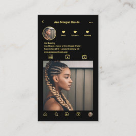 Braids instagramプロファイルフォトグリッドqrコード 名刺