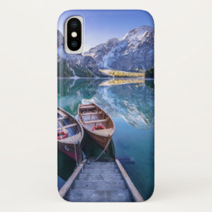 Braies湖 のドロマイトのアルプス、イタリア iPhone x ケース