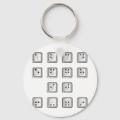 Braille Computer Key Numbers キーホルダー (正面)
