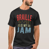 Braille is my Jam Blindness Tシャツ (正面)